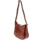 THE BRIDGE Borsa mezzaluna a spalla in pelle MARRONE