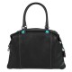 GABS G3 PLUS Borsa in pelle due manici trasformabile M RUGA NERO P/E 2019
