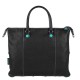 GABS G3 PLUS Borsa in pelle due manici trasformabile M RUGA NERO P/E 2019