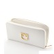 FURLA BELVEDERE Portafoglio lampo in pelle saffiano CHALK