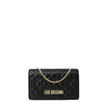 Borsa Love Moschino Donna – Pochette Nera Trapuntata con Catena Love Moschino